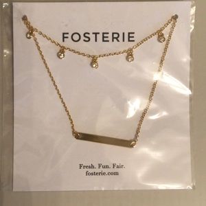 FOSTERIE Layered Gem Necklace